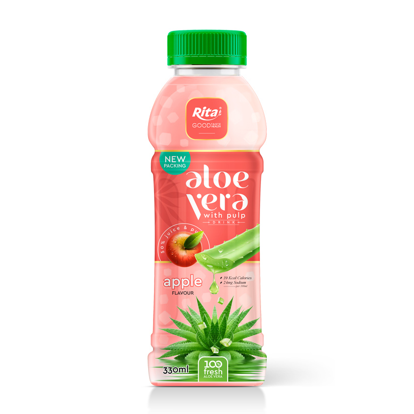 Pet bottle 330ml Aloe vera drink 01