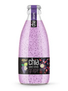 Best Flavor Chia  Seed Drink With Grape Flavor 250ml Glass Bottle