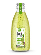 NFC kiwi Basil seed drink 250ml glass bottle 