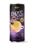 Espresso Coffee 100 percent arabica beans  250ml canned