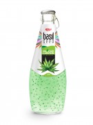 Basil seed with aloe vera 290ml glass bottle