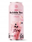 Private Label Bubble Tea With Peach Flavor 490ml Can