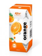 Orange juice in tetra pak