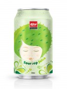 330ml Alu  can Fresh soursop juice drink 