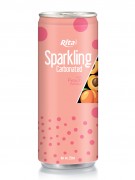250ml Slim Can Sparkling Carbonated With Peach Flavor