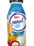 Glass Bottle Mix Milk  drink 250ml