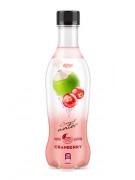 pet bottle 400ml sparkling Coconut water caranberry