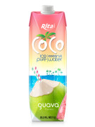 Coco Brand 100% Pure Coconut Water Pink Guava Flavor 