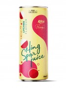 sparkling juice  with lychee flavour 250ml cans