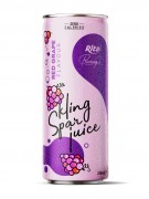 sparkling juice  with red grape flavour 250ml cans