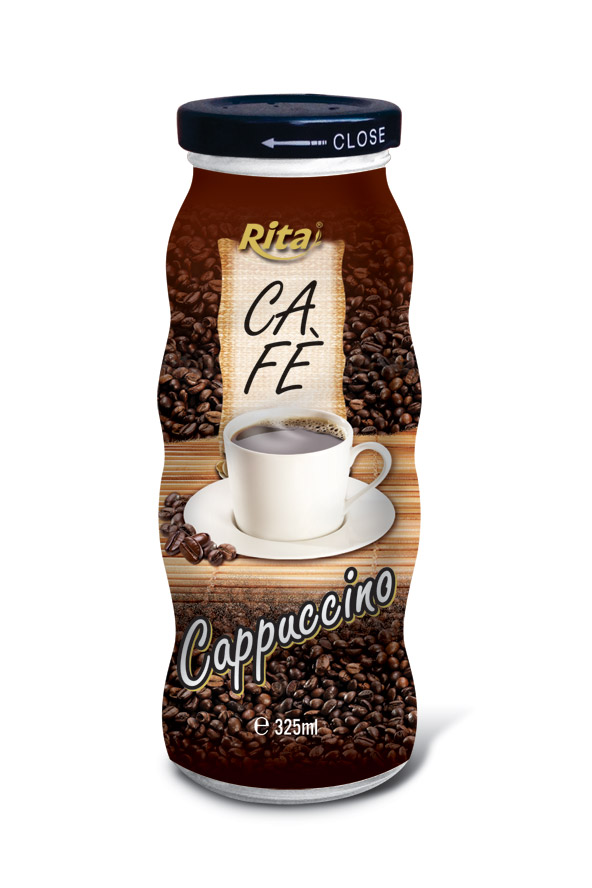 Cappuccino Coffee Drink in Glass Bottle - RITA Beverage