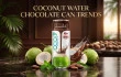 Coconut water with chocolate flavor in a 325ml sleek can