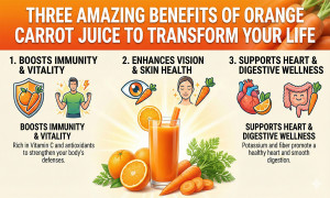 Three Amazing Benefits of Orange Carrot Juice to Transform Your Life