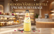 Falooda vanilla drink in a 290ml glass bottle
