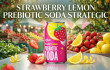 Strawberry lemon prebiotic soda in a 330ml short can