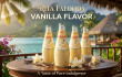 Falooda vanilla drink in a 290ml glass bottle