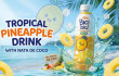 Tropical Pineapple Drink With Nata De Coco