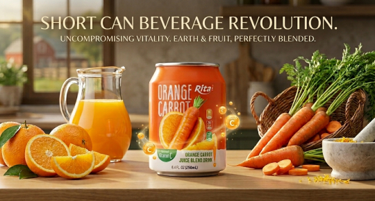 Poster showcasing short can beverage formats highlighting innovation and market growth