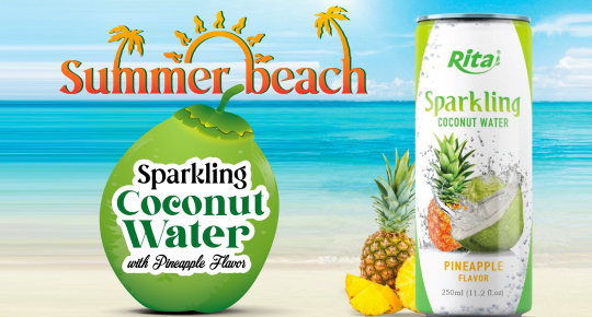sparkling coconut water pineapple flavor