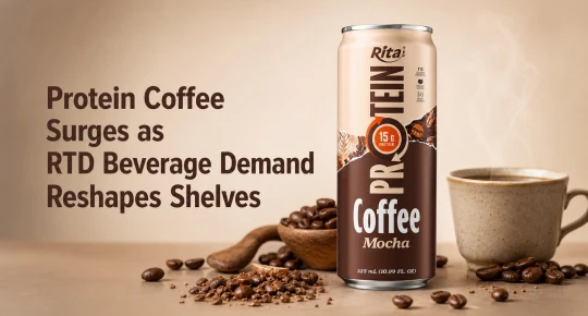 Protein Coffee Surges as RTD Beverage Demand Reshapes Shelves