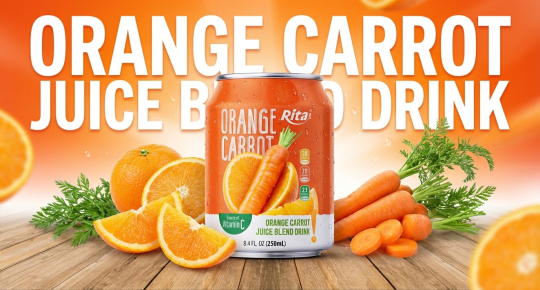 Poster featuring short can beverages with innovative flavors for B2B market opportunities