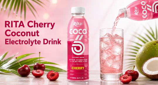 RITA Launches Cherry-Flavored Coconut Water Electrolyte Drink for Global Hydration