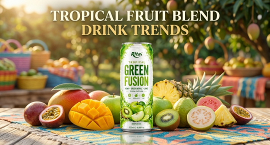 Tropical fruit blend drink trends in the USA and Europe