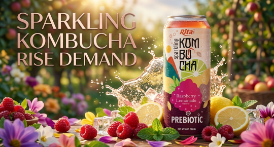 The Rising Demand for Sparkling Kombucha Prebiotic with Raspberry and Lemonade in the US and European Markets