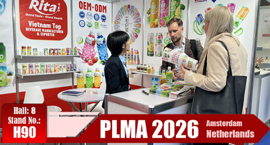 Rita Food & Drink Participates in PLMA Amsterdam 2026 – Expanding Global Private Label Beverage Partnerships