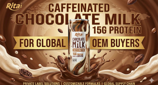 Caffeinated Chocolate Milk 15G Protein for Global OEM Buyers