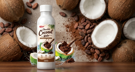 Aseptic cold filled chocolate coconut water by RITA