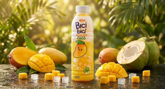 Tropical Juice Drinks with Nata de Coco