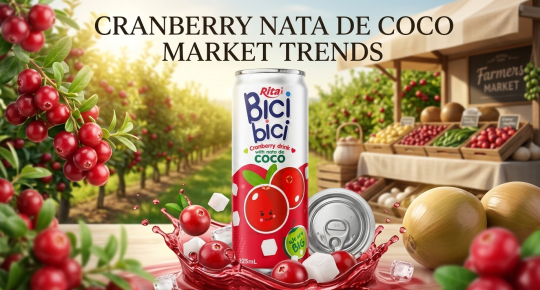 Cranberry Drink with Nata de Coco Market Trends for US and European Importers