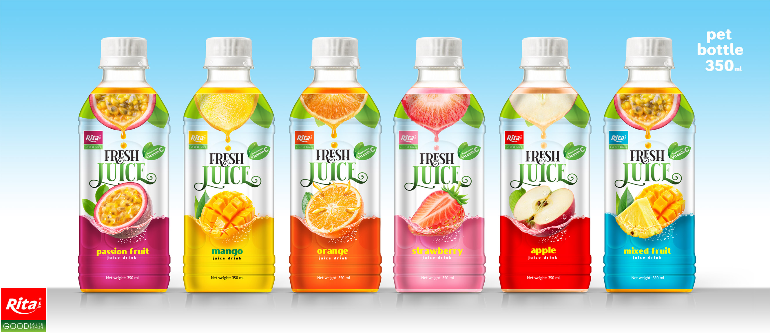 Poster Fresh juice 350ml Eng