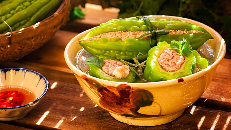 Not only has special meaning canh khổ qua is also nutritious and flavourful