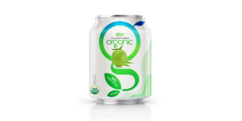 Rita Organic Coconut Water 250ml Short Can