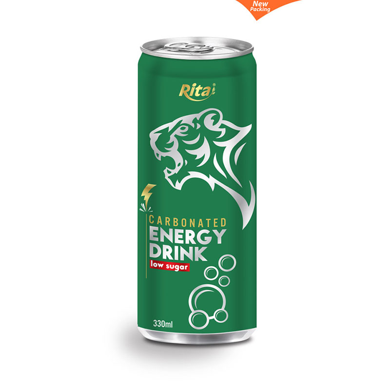 330ml Carbonated energy drink low sugar