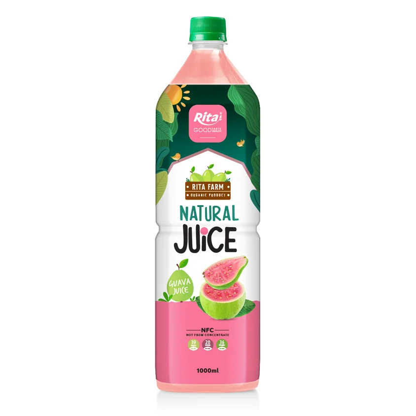 Rita Natural Guava Juice Drink 1000ml Pet Bottle