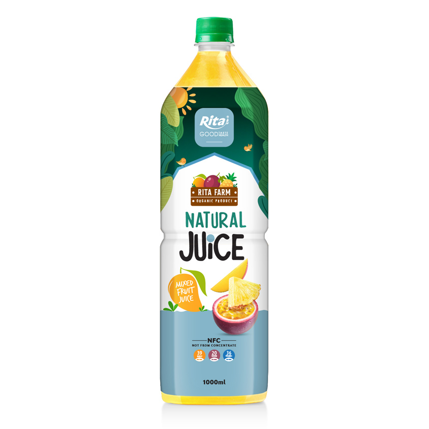 Rita Natural Mixed Fruit Juice 1000ml Pet Bottle