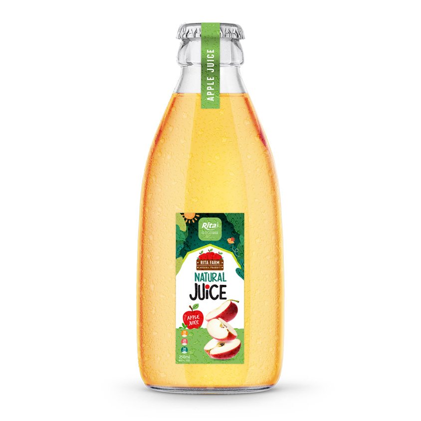 Rita 250ml Glass Bottle Fresh Apple Juice Drink