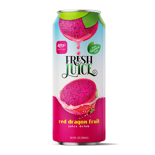 Rita Fresh Red Dragon Fruit Juice 500ml Can