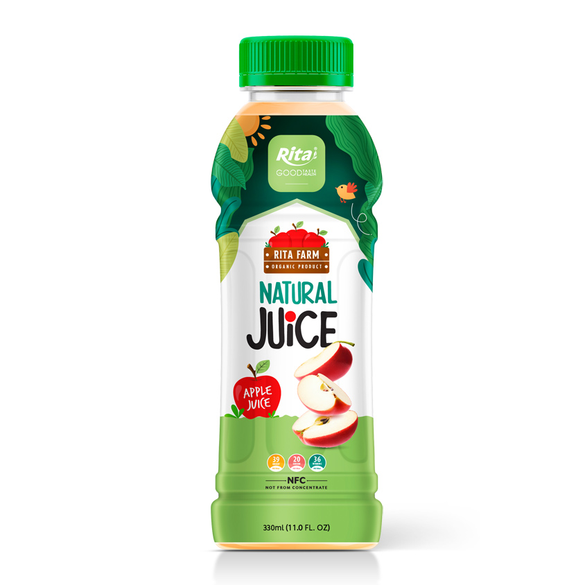 Rita Natural Organic Apple Juice Drink 330ml Pet Bottle