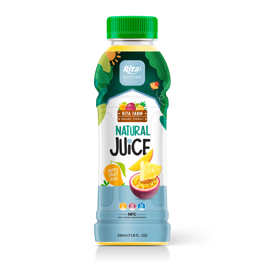 Rita Natural Organic MMixed Fruit Juice 330ml Pet Botle