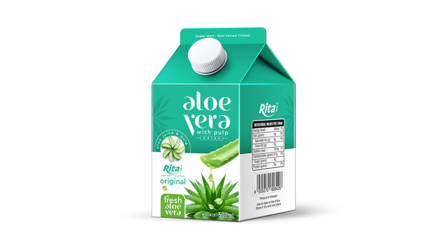 Aloe Vera With Pulp 500ml Paper Box