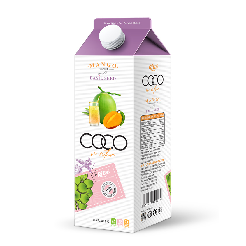 Rita Coco Water 1L Mango Flavor