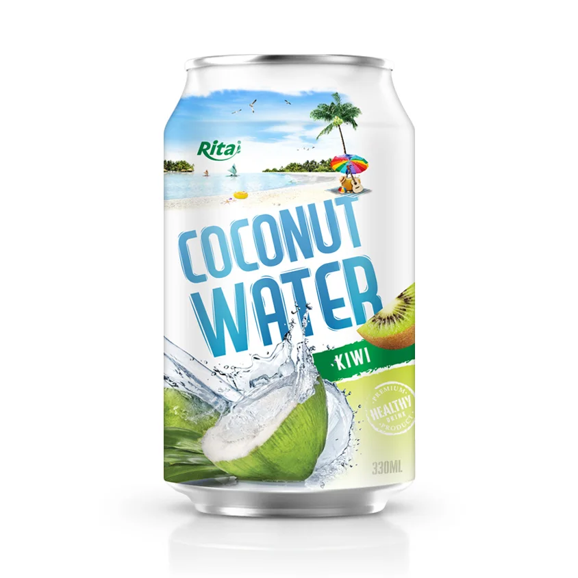 Rita Coconut Water With Kiwi Flavor 330ml Can Rita Coconut Water With Kiwi Flavor 330ml Can