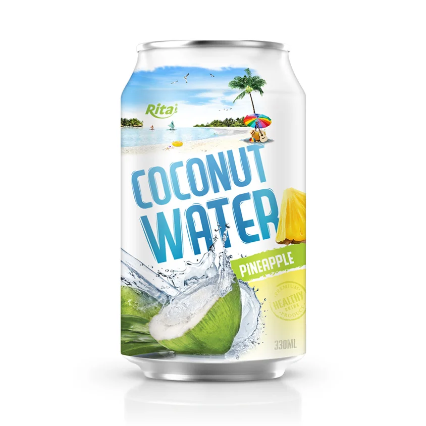 Rita 330ml Can Coconut Water Pineapple Flavor 