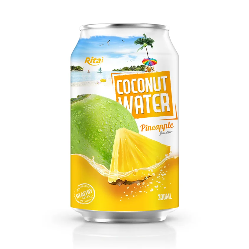 Rita Coconut Water With Pineapple Flavor 330ml Can