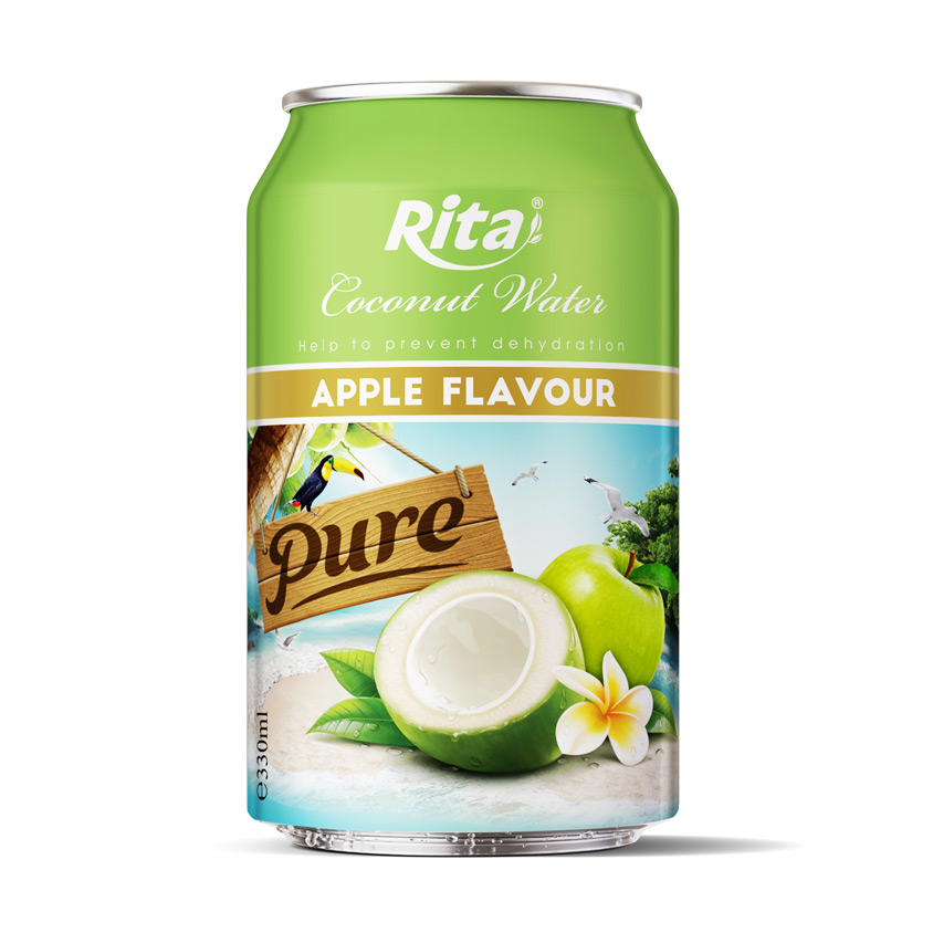 Rita Coconut Water Apple Flavor 330ml Can 