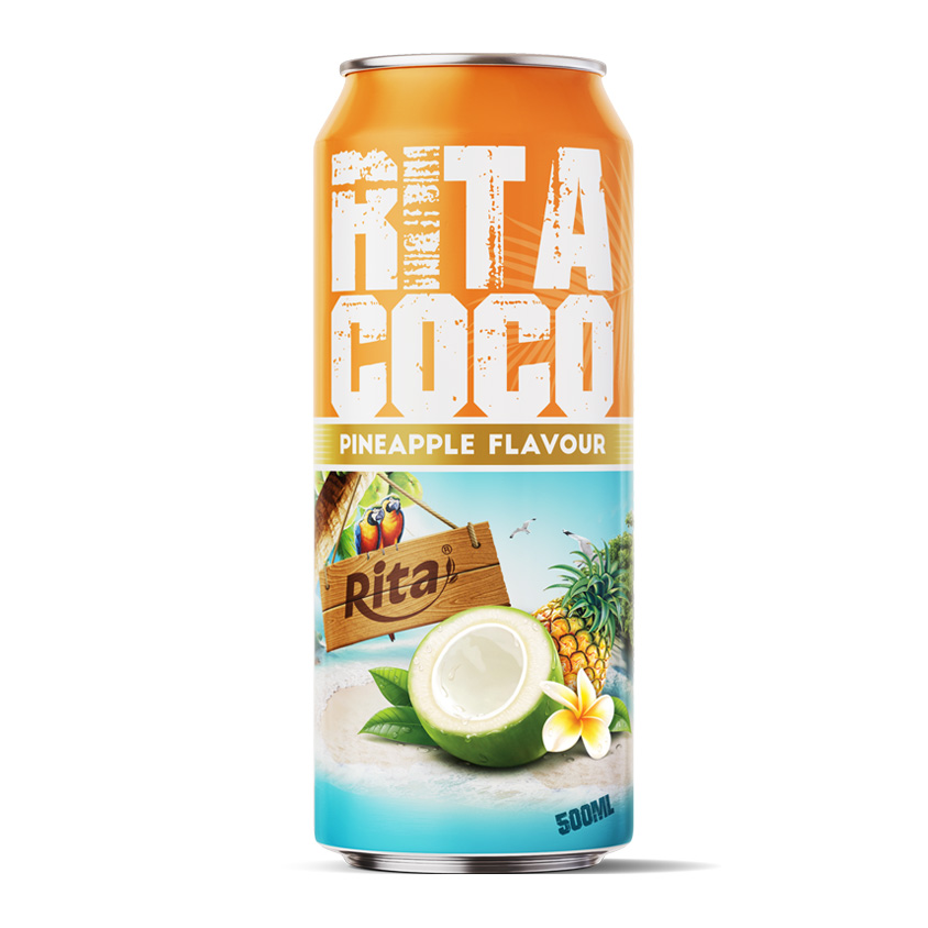 Rita Coconut Water Pineapple Flavor 500ml Can